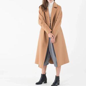 Mute by JL Cashmere Wool Coat Beige